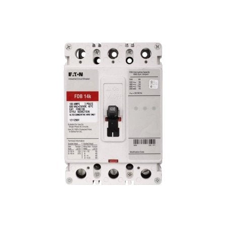 Eaton Molded Case Breakers MCCBs 3P 70A FDB3070L